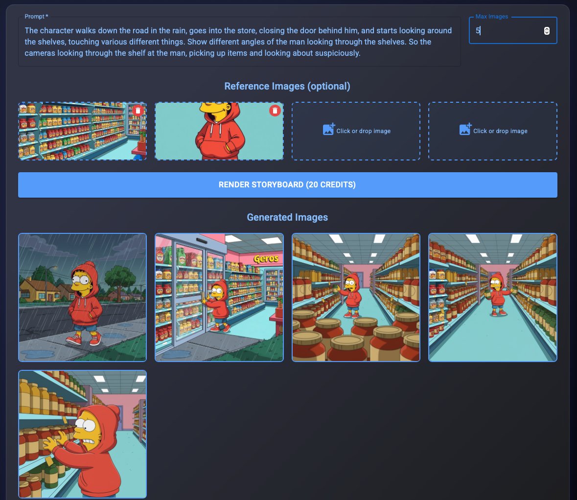 Storyboard Generator preview